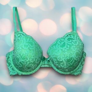 Aerie Women’s Green Sexy Lace Sofie Bra Size 34C